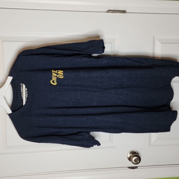 Chive Tees Chive On Heathered Navy Short Sleeve T-Shirt, Men's 3XL - Picture 1 of 6